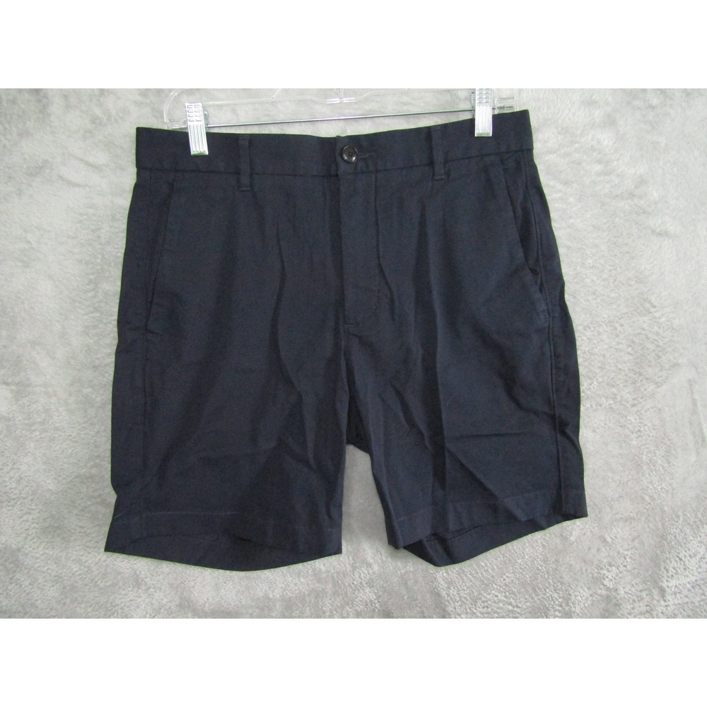 Everlane Uniform Slim‎ Fit Shorts Navy Blue Size 32 Cotton Blend